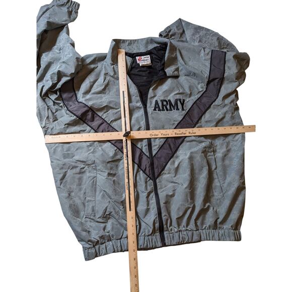 SKILCRAFT Army PFU Jacket Mens XL Long Nylon Windbreaker Military Surplus Refle - Picture 4 of 12